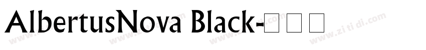 AlbertusNova Black字体转换